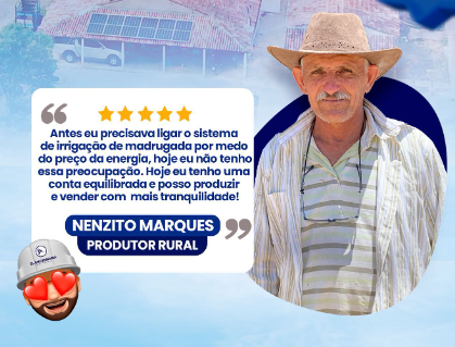 Depoimento de Nenzito Marques sobre energia solar para irrigação